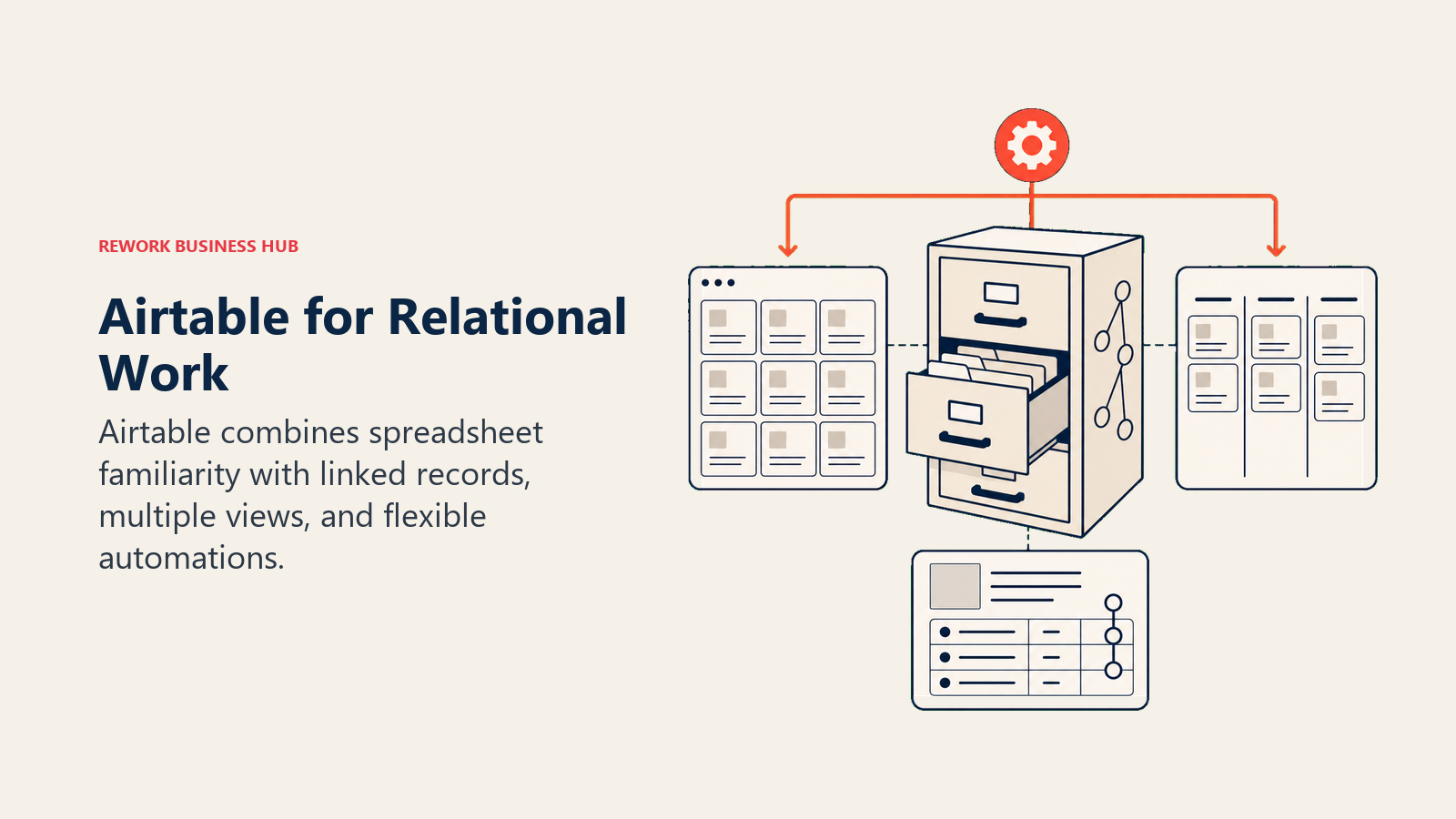 Airtable for Relational Work: relational record cabinet