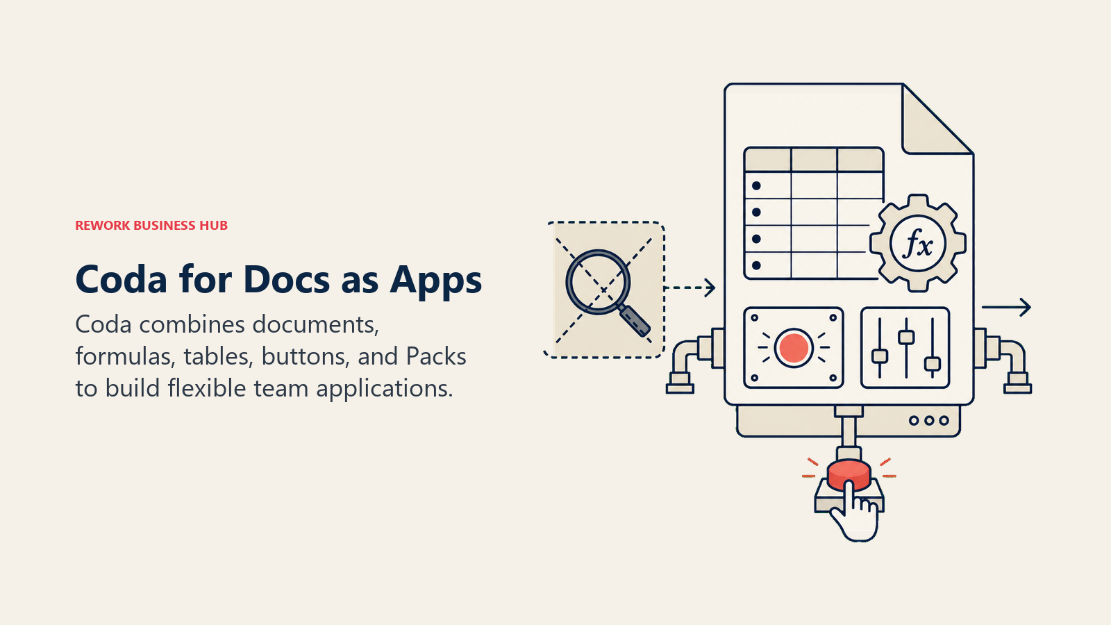 Coda for Docs as Apps: formula document machine