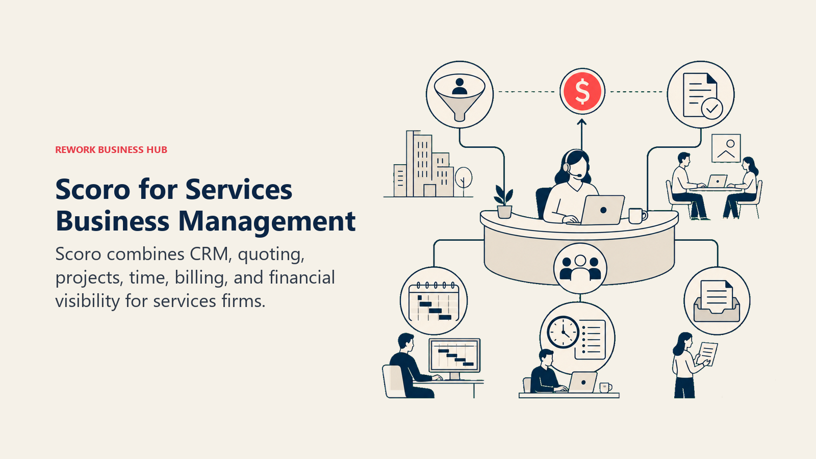 Scoro for Services Business Management: services quote-to-cash desk