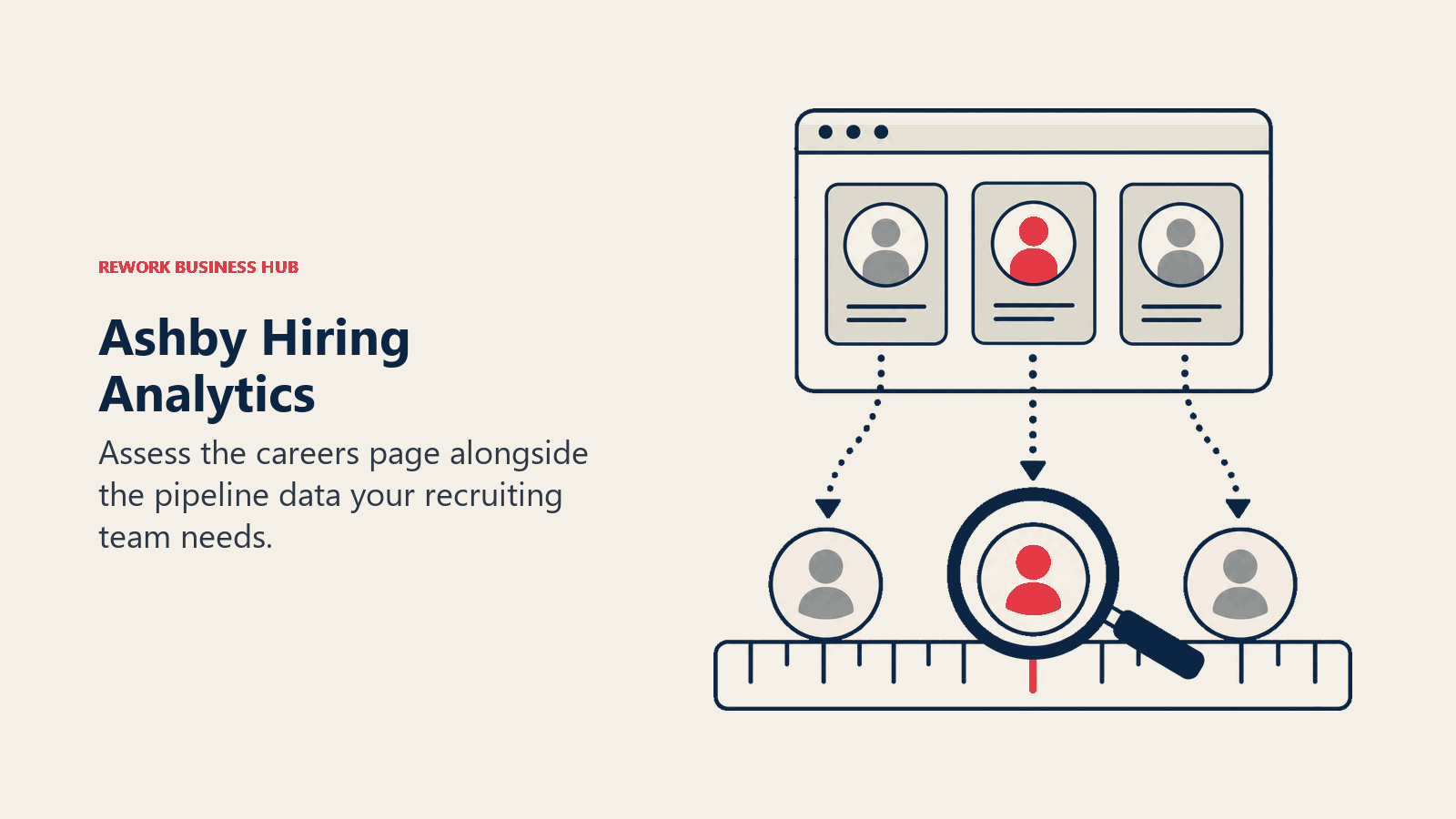 Ashby Hiring Analytics illustrated by measurement ruler
