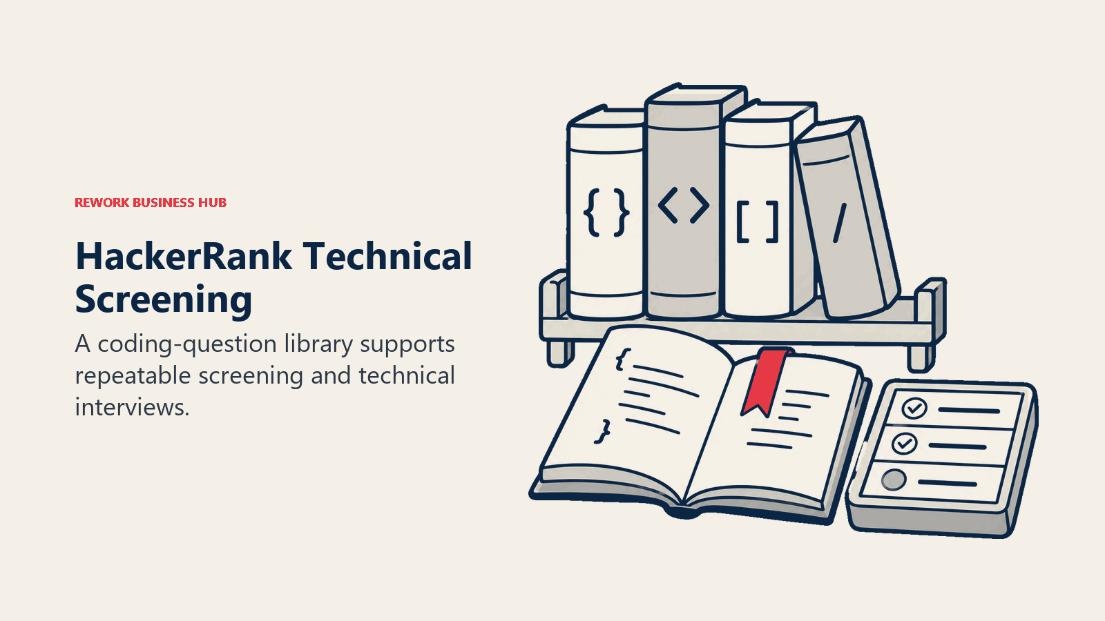 HackerRank Technical Screening illustrated by task library
