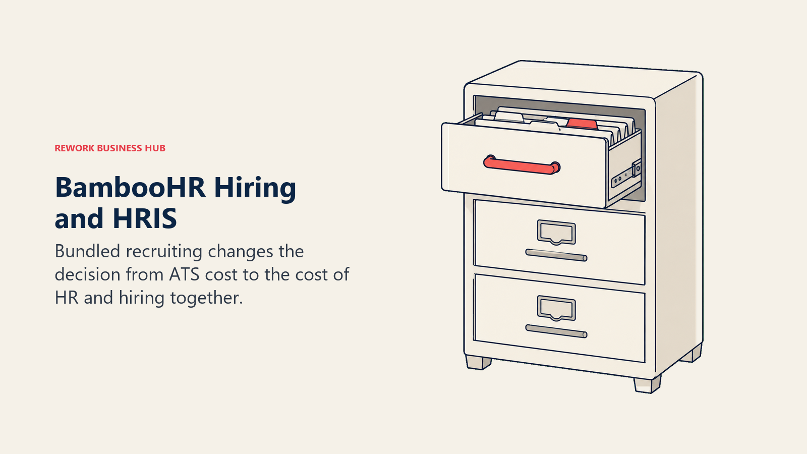 Applicant records stored within a larger employee filing cabinet.