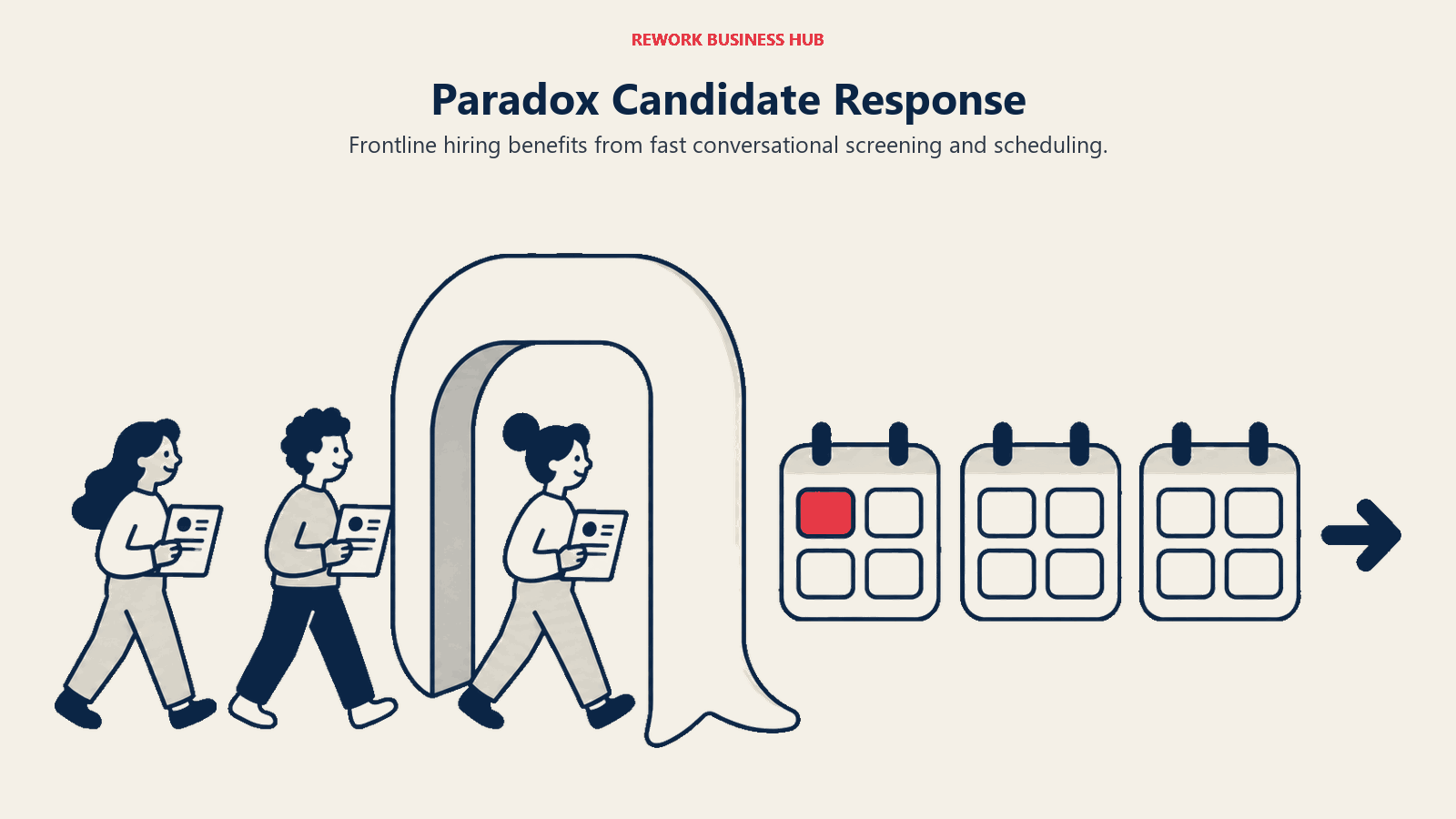 Paradox Candidate Response illustrated by conversation arch