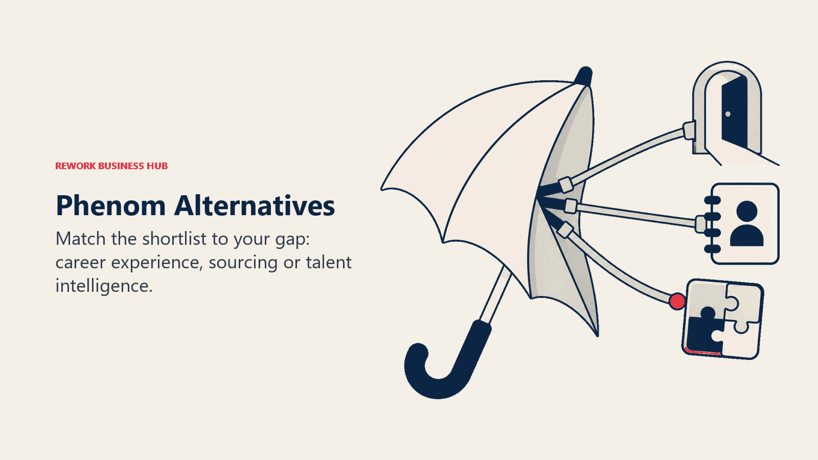 Phenom Alternatives illustrated by modular umbrella