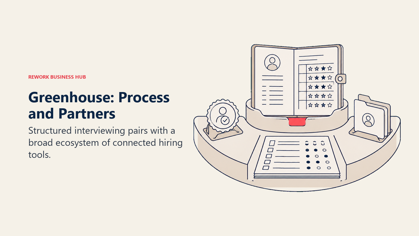 Greenhouse hiring workbench combining interview scorecards with connected recruiting tools