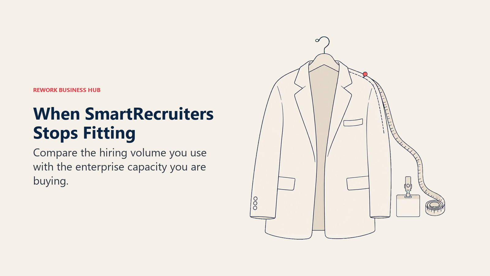 SmartRecruiters switching triggers illustrated by a jacket that no longer fits the hiring team
