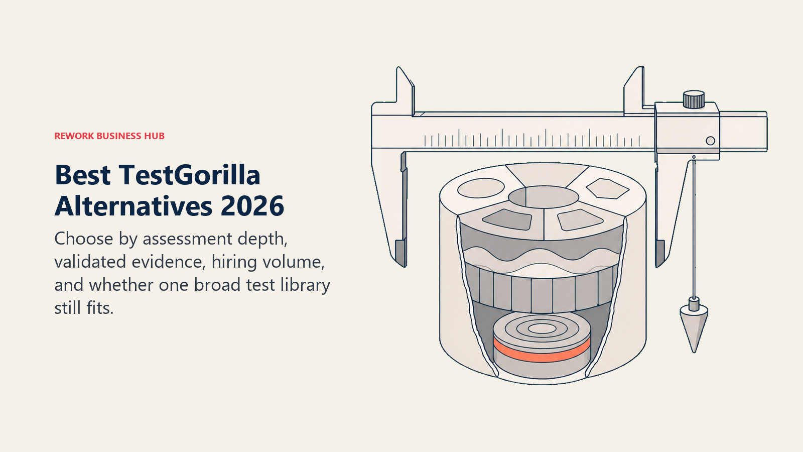 Best TestGorilla alternatives shown as a calibrated skills core balancing broad assessment coverage with specialist depth and validity