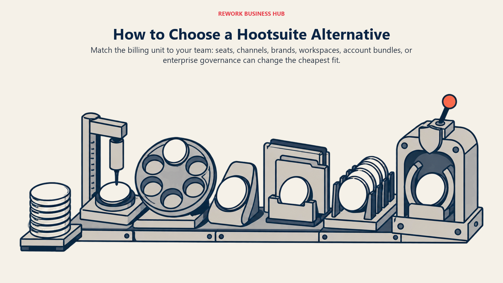 Hootsuite alternative decision framework testing one social portfolio against six billing models