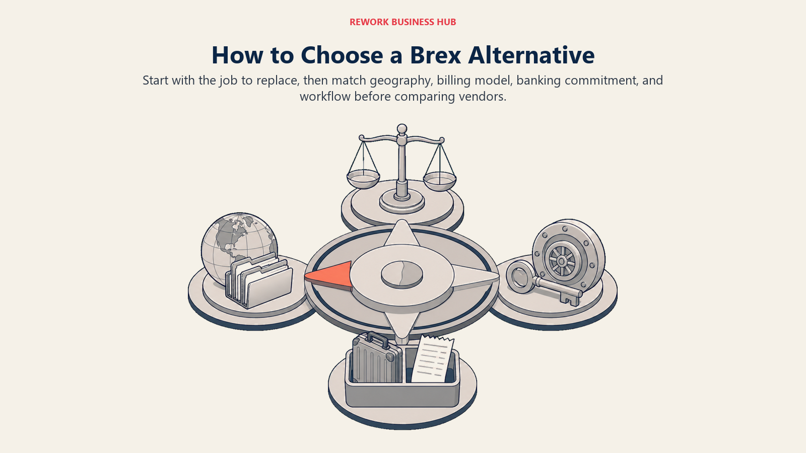 How to choose a Brex alternative with a finance compass for cost, geography, banking commitment, and workflow fit