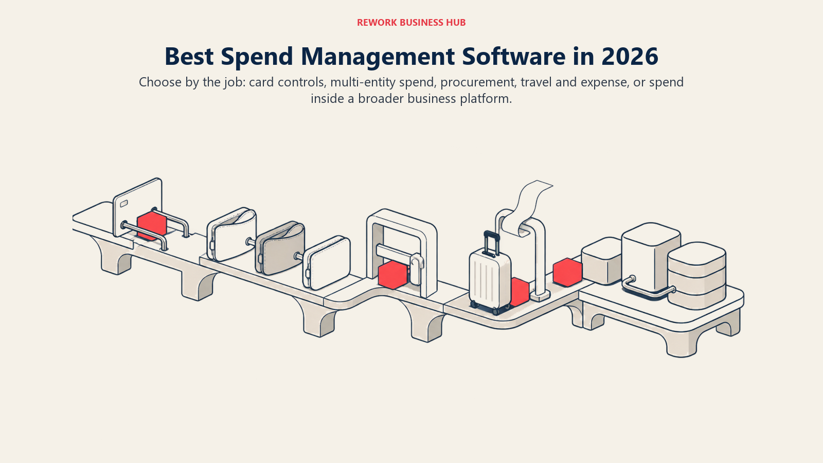 Finance control bridge governing cards, entities, procurement, travel expenses, and platform spend