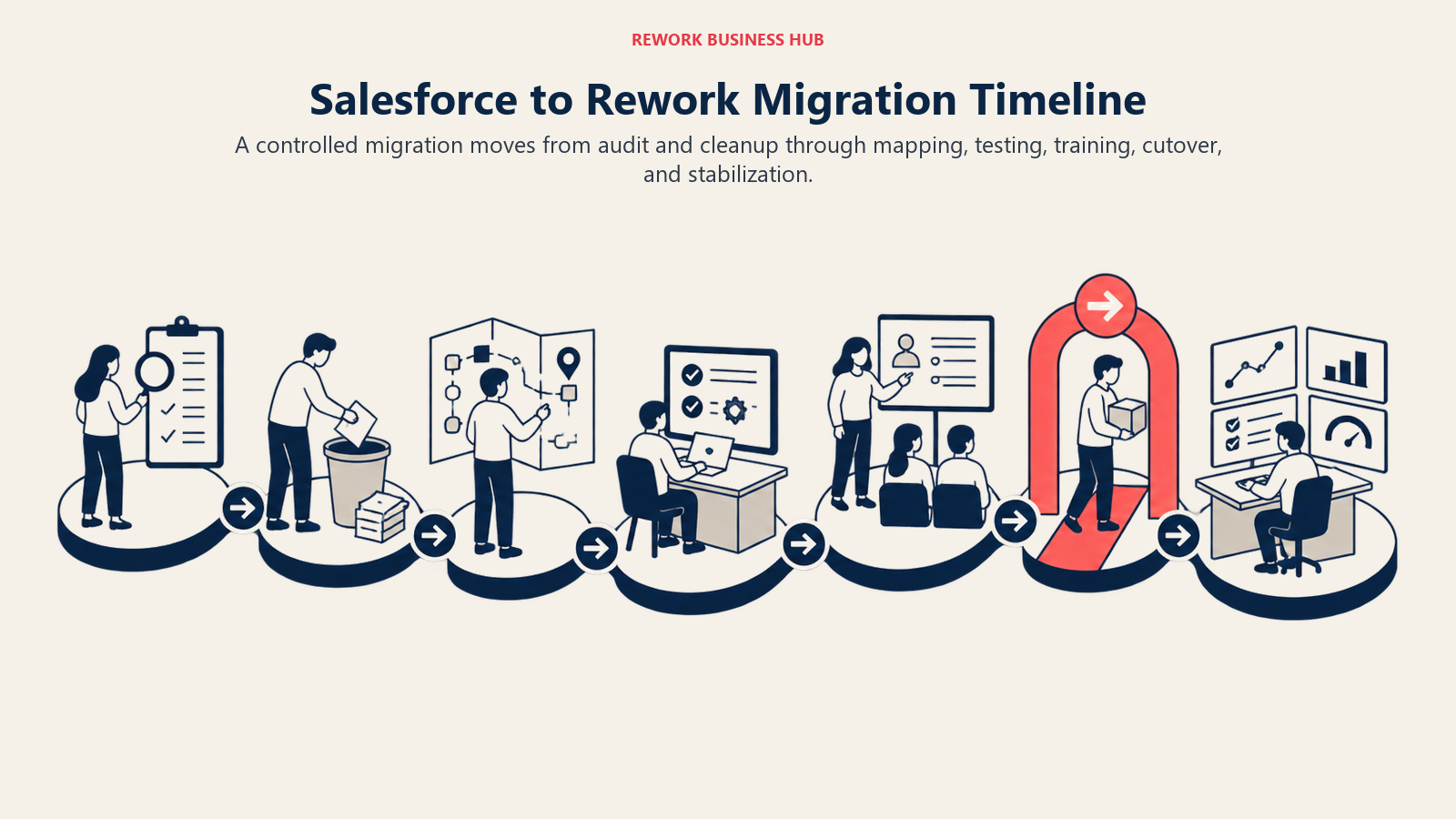 Salesforce to Rework Migration Timeline: week-by-week migration route