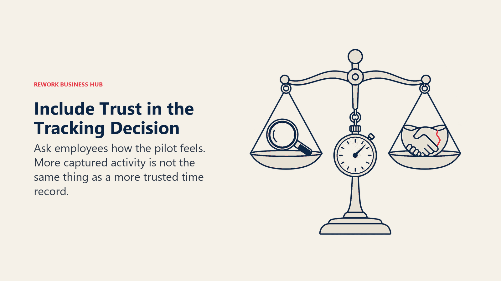 Include Trust in the Tracking Decision: Ask employees how the pilot feels. More captured activity is not the same thing as a more trusted time record.