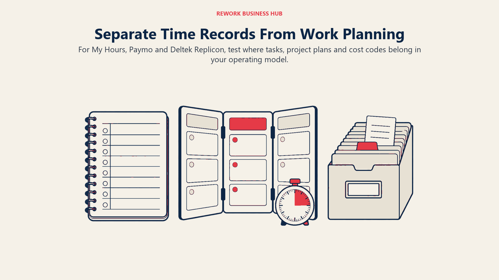 Separate Time Records From Work Planning: For My Hours, Paymo and Deltek Replicon, test where tasks, project plans and cost codes belong in your operating model.