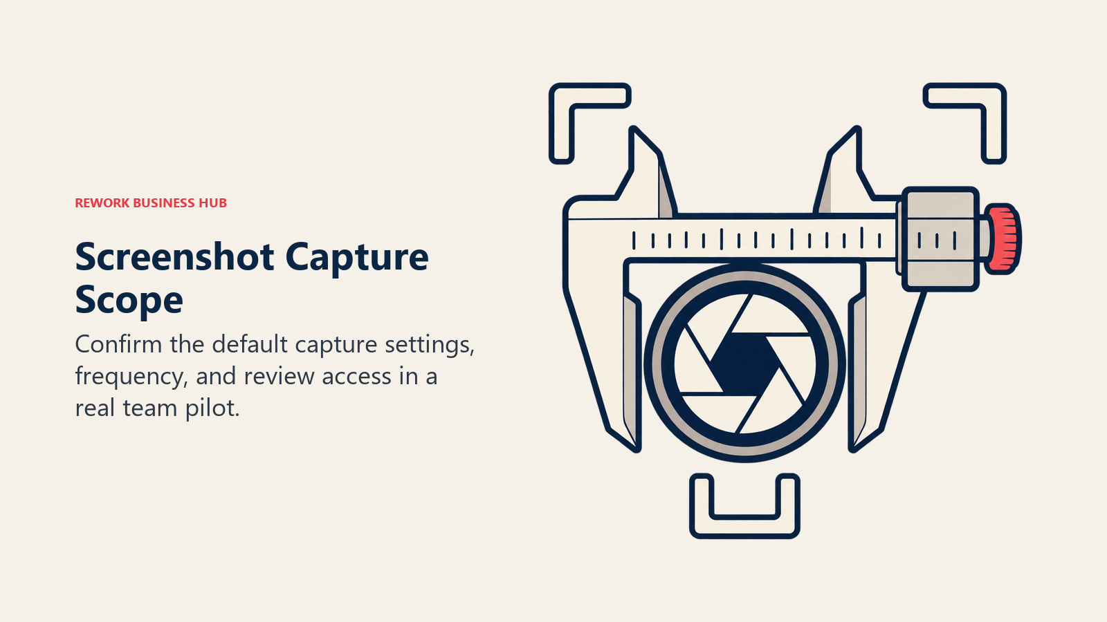 Screenshot Capture Scope illustrated by caliper around shutter