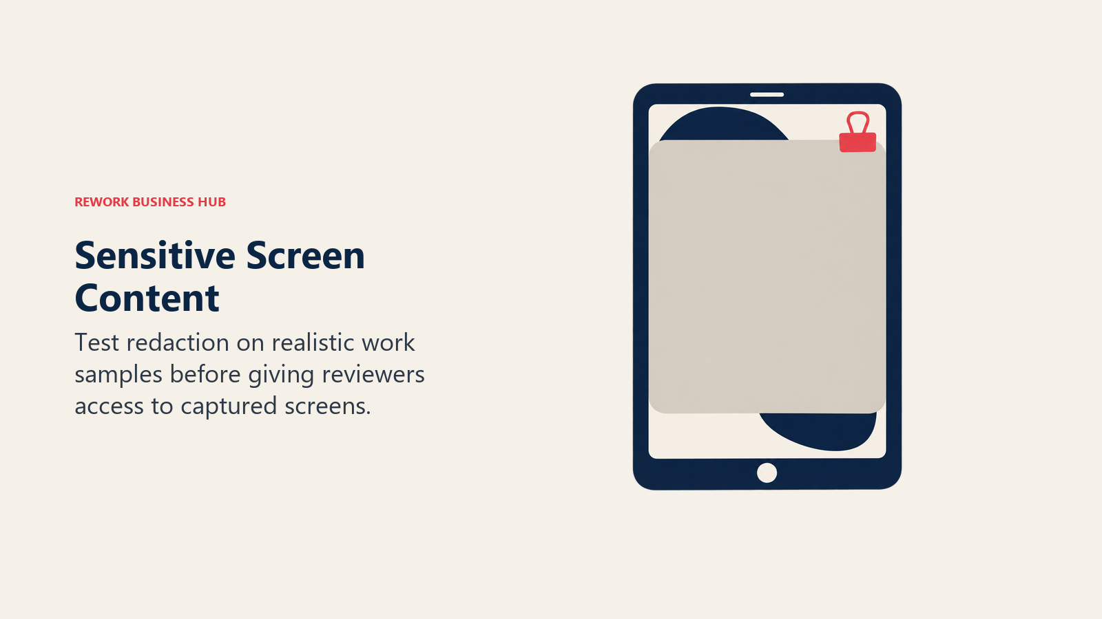 Sensitive Screen Content illustrated by privacy veil closeup