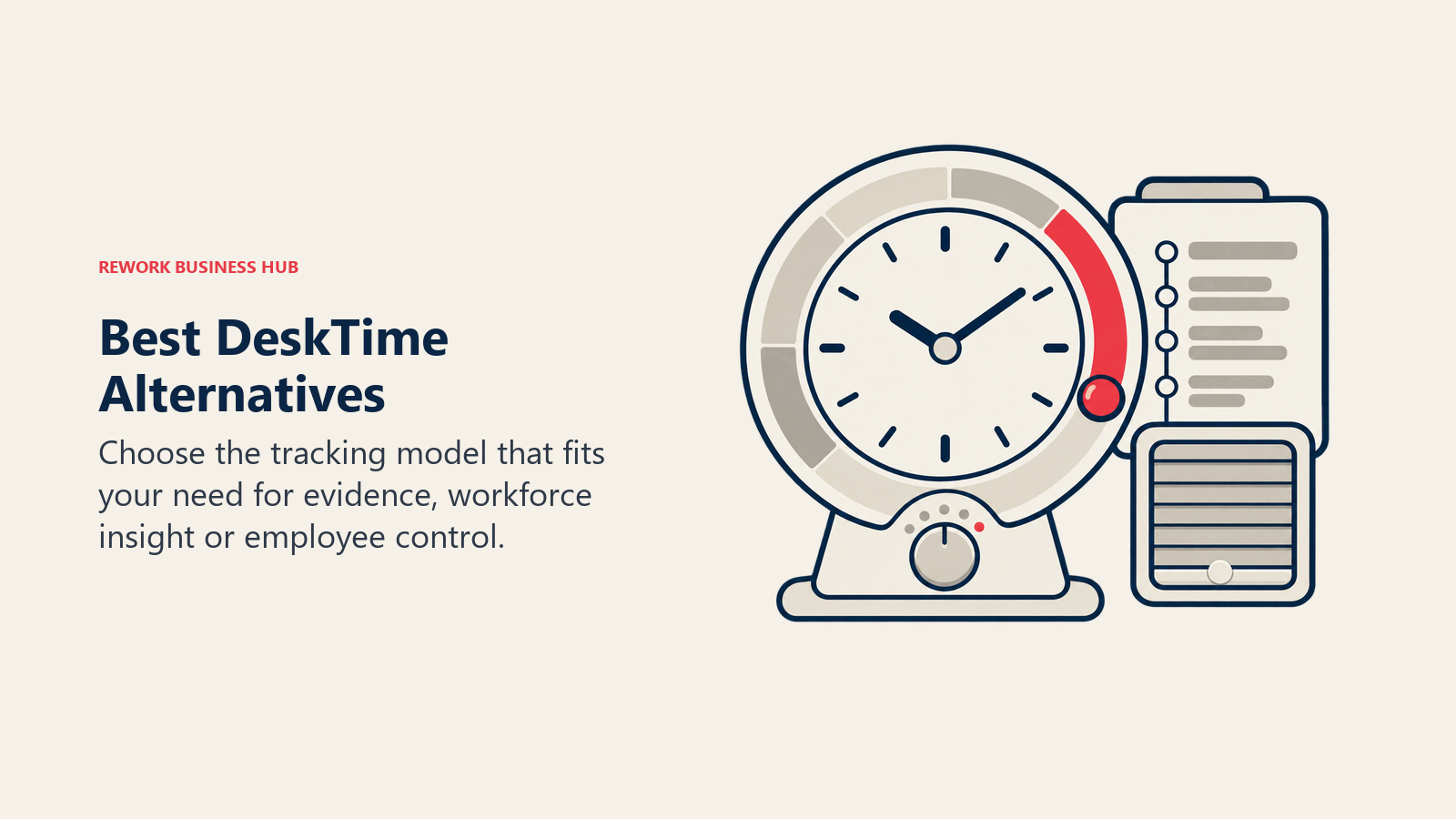 Best DeskTime Alternatives represented by adjustable time visibility instrument
