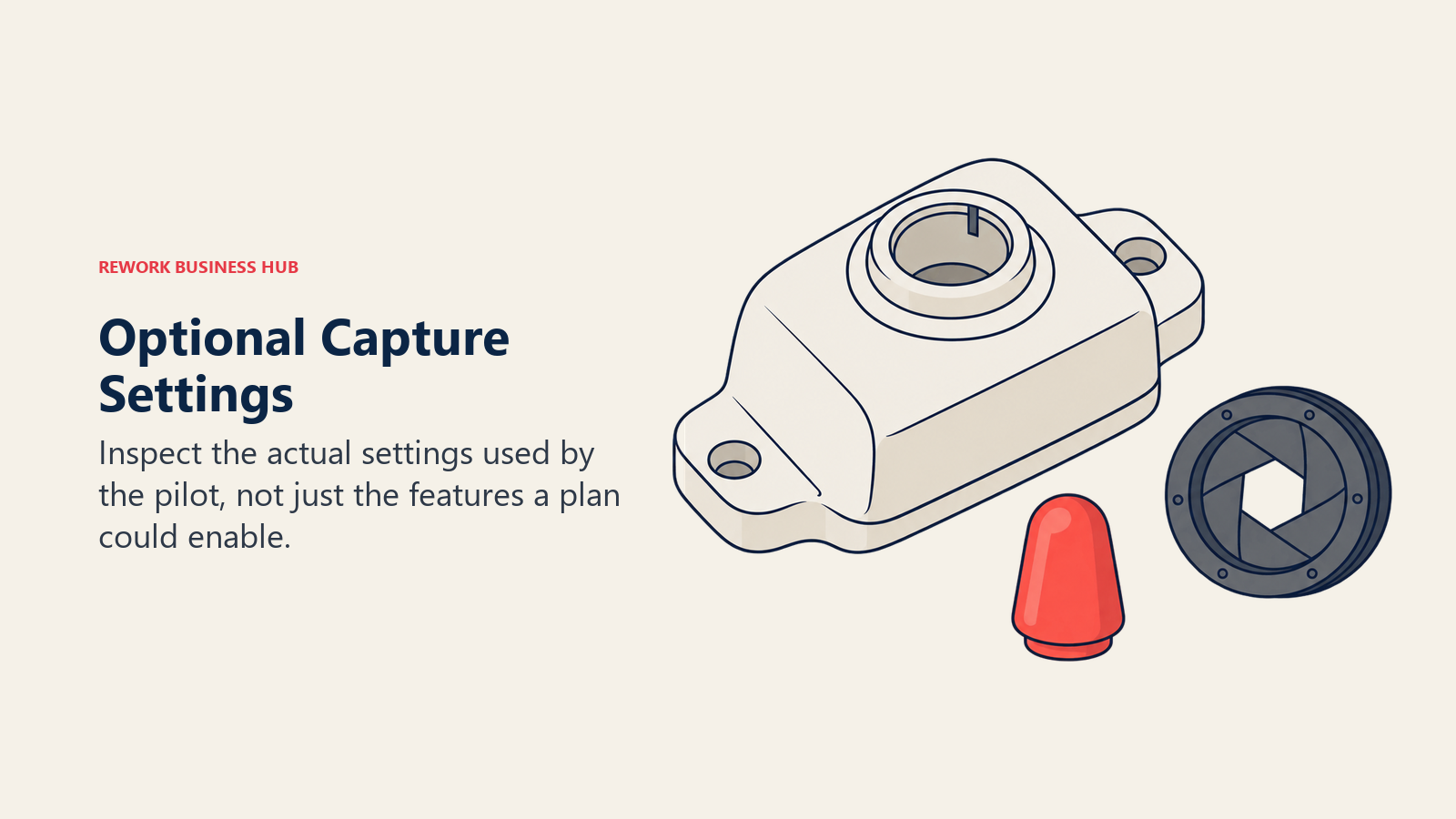 Optional Capture Settings illustrated by detached capture toggle