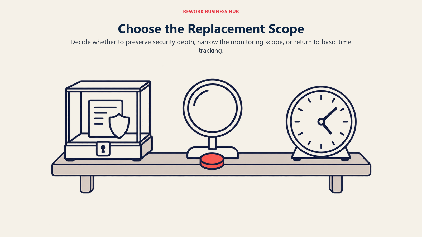 Choose the Replacement Scope illustrated by three replacement destinations