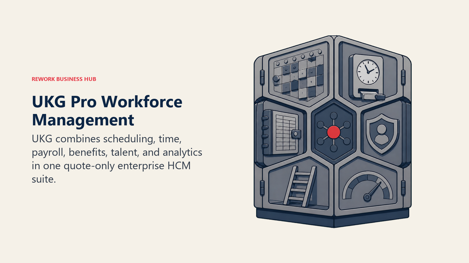 UKG Pro Workforce Management enterprise HCM suite combining scheduling, payroll, benefits, talent, and analytics